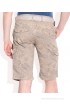 Celio Beige Cotton Printed Shorts